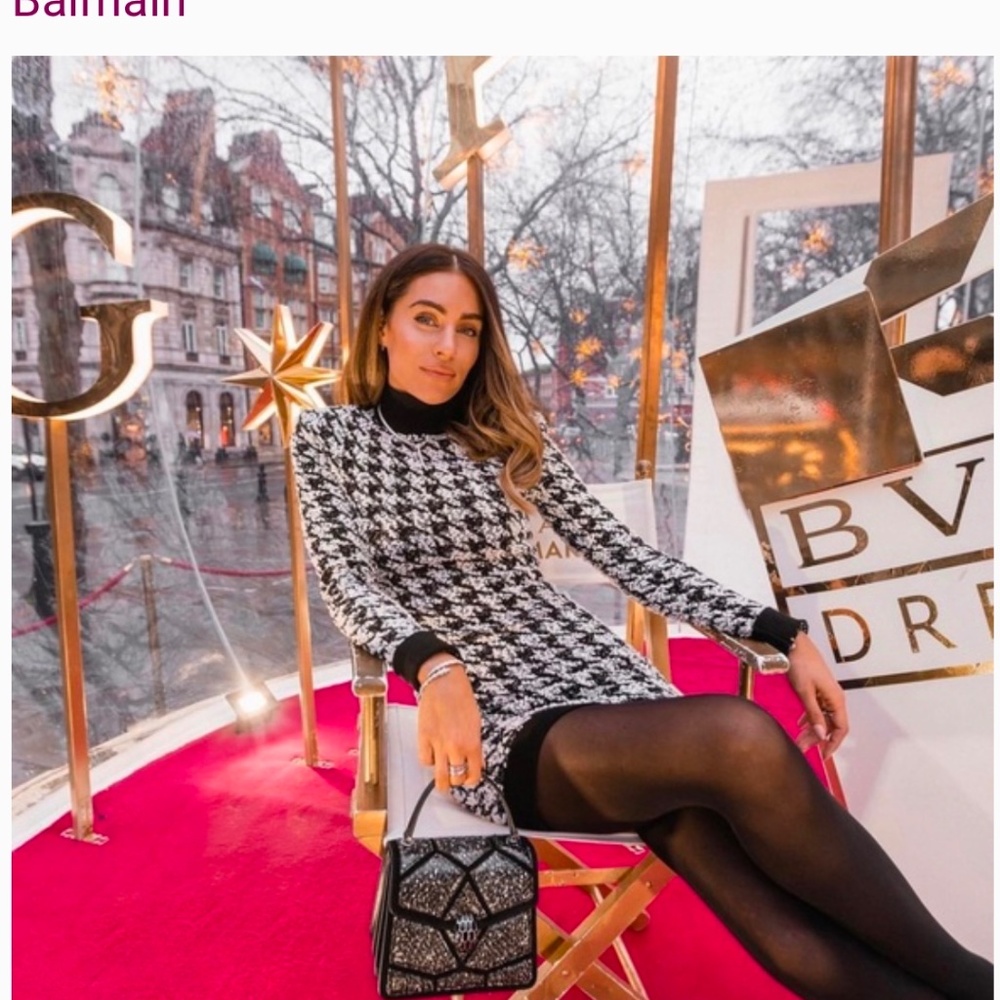 Balmain Tweed Mini Dress. Excellent Pre-loved Condition.